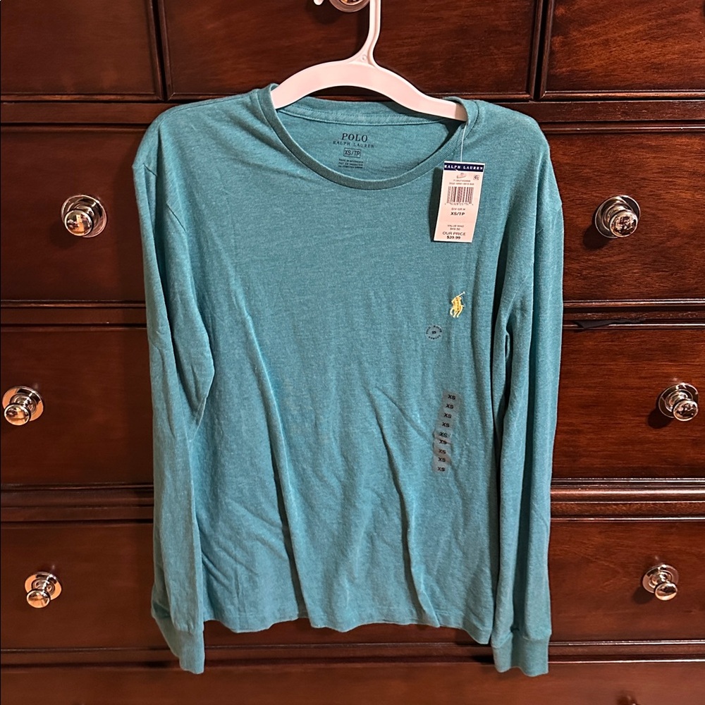 Polo by Ralph Lauren Teal Long Sleeve Shirt